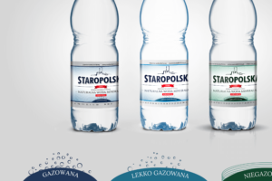 Projekt etykiet na wodę Staropolska